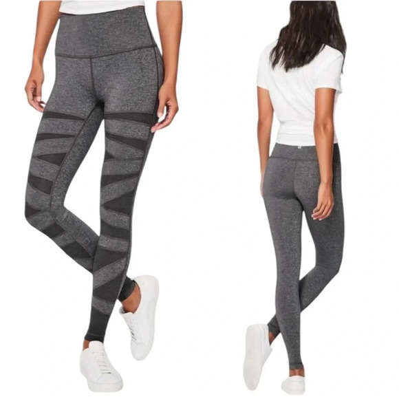 Lululemon Wunder Under High Rise Legging Pant Special Edition Mesh Grey Size 4 - Picture 12 of 12